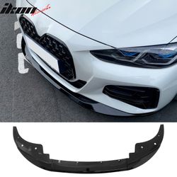 Fits 2024-2026 Ford Mustang GT Style Front Bumper Lip Spoiler Gloss Black ABS 3PCS