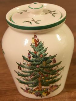 Spode Christmas Tree Small Canister with Lid