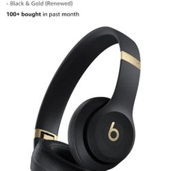 Beats Solo 4 Black And Gold 