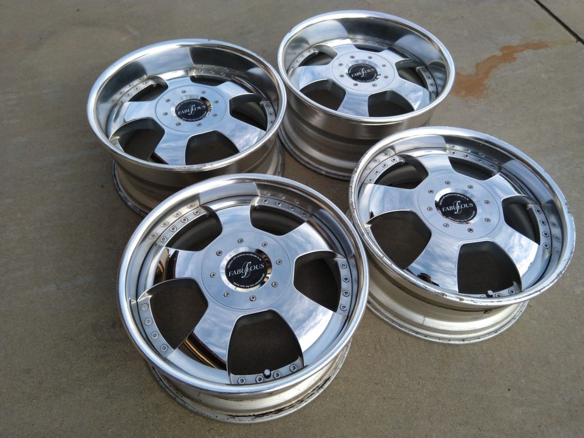JDM Fabulous Profound 3-Piece VIP Wheels 4x100 5x100