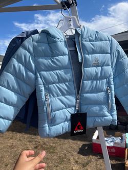 Gerry Light Blue Puffer Jacket with Hood
