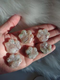 Flower Agate Puppy Paws