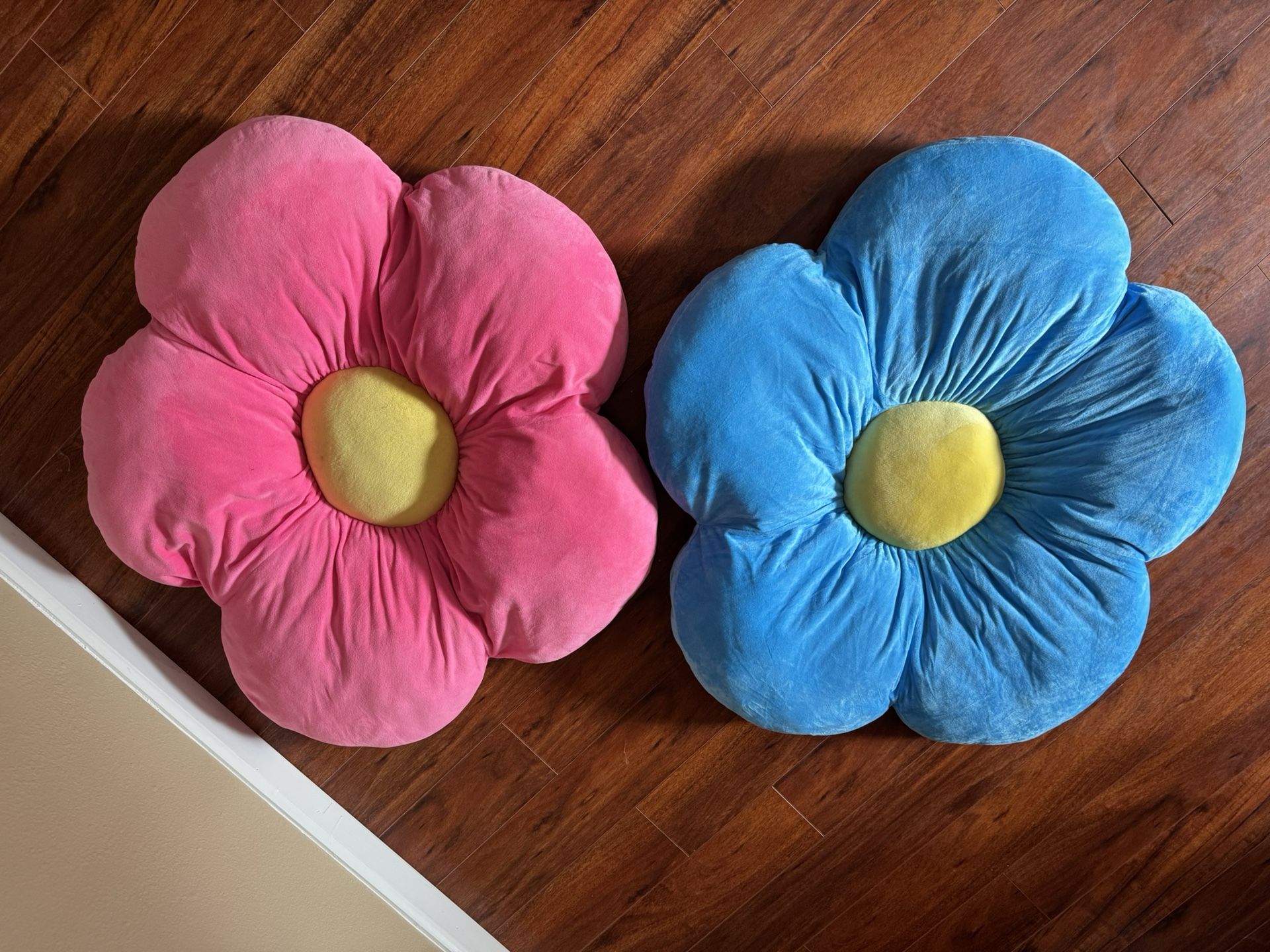 Large Plush Flower Pillows – 85cm – $15 Each