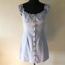 Womens LATISTE by Amy Blue Button up Tunic top size S