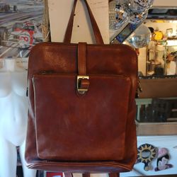 Genuine Italian Leather Backpack