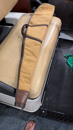Tan Canvas Rifle Soft Case with Carry Strap