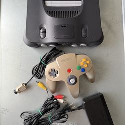 Nintendo 64 Console TESTED* Authentic Gold Controller Tight Joystick