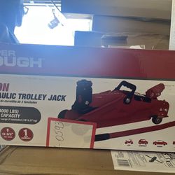 HYPER TOUGH - 2 TON HYDRAULIC TROLLEY JACK - RED - New In Box