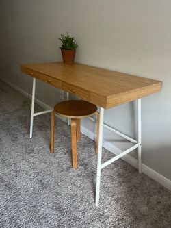 Like new ikea modern desk scandi style minimalist