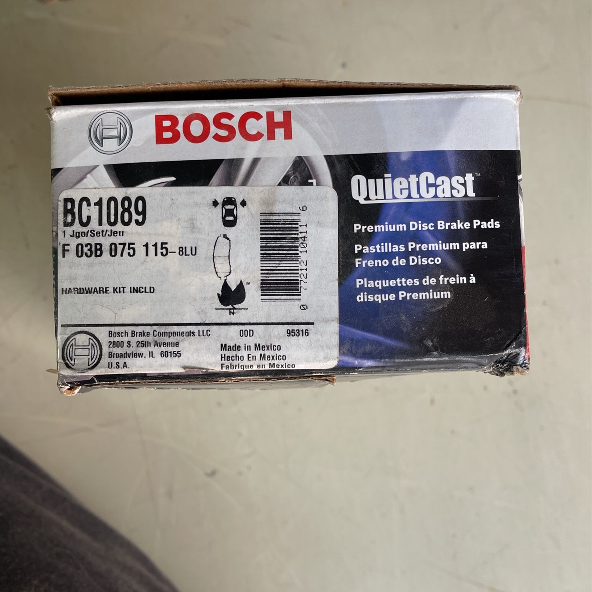 Bosch Premium disk Front Brake pads For Honda