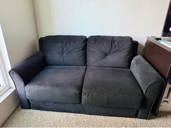 Black Loveseat Couch - Good Condition