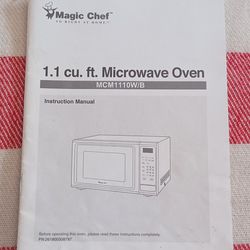  Magic Chef 1.1 Cubic Feet Microwave Oven