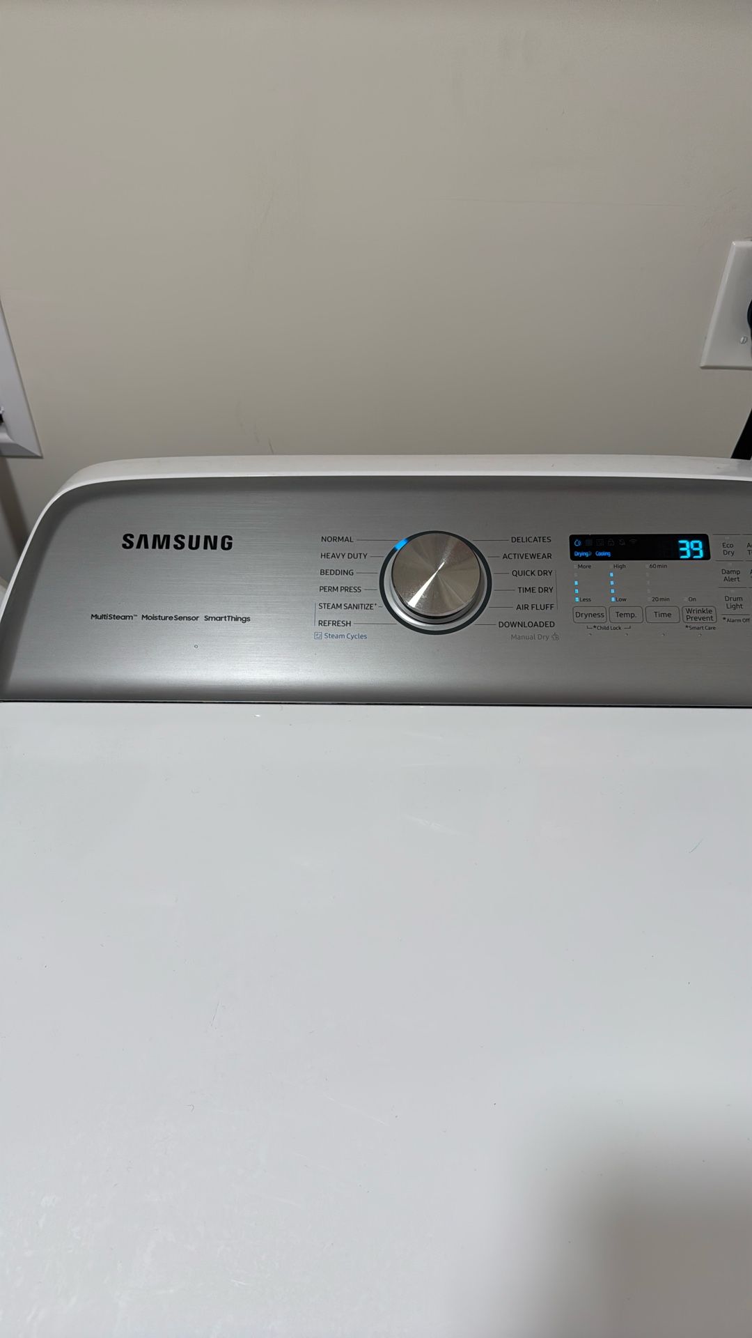 Samsung Multi Steam Moisture Sensor Dryer
