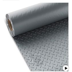 New Heavy Duty 7.8 x 22 FT Garage Floor Mat, 2.8mm Thickness Diamond Plate Vinyl Garage Flooring Roll for Under Car, Large Size 172 SQFT for Large SUV