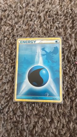 Water energy Pokémon card Lugia back around