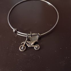 Dirt Bike Charm Bracelet