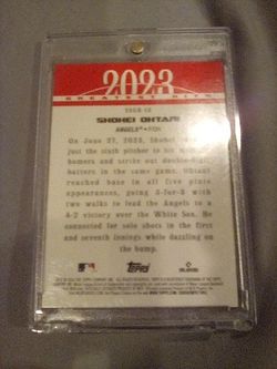 Topps 2023 Shohei Ohtani Autographed Baseball Card