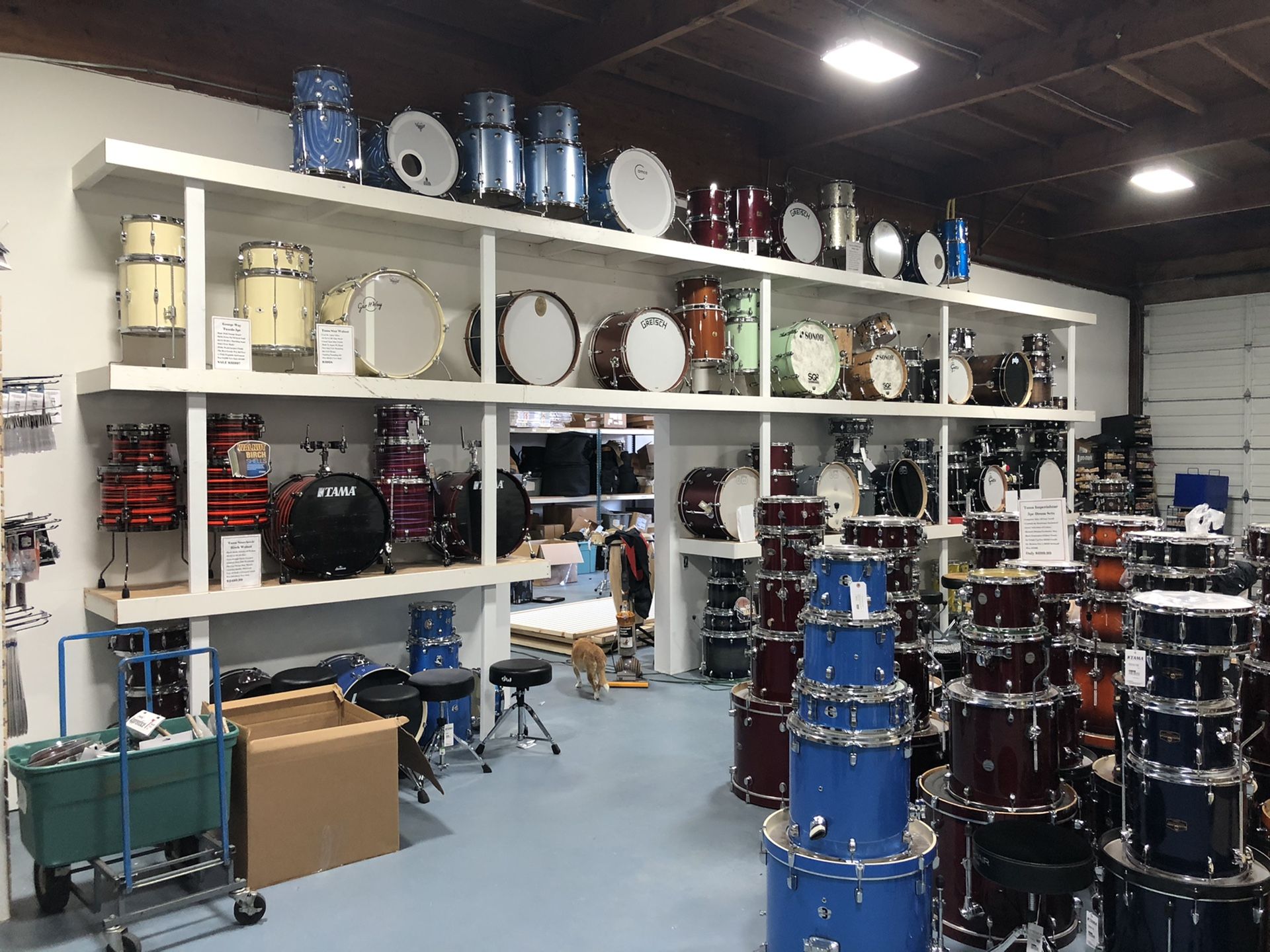 Drums and cymbals , My new store in Bellevue opens this Saturday for