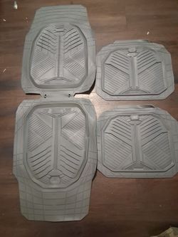 🚗 4-Piece Heavy-Duty All-Weather Floor Mat Set – Gray 🚗