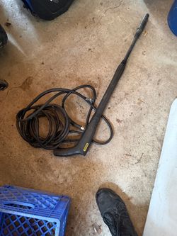 Electric power wash hose
