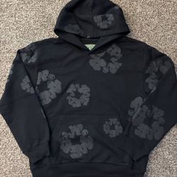 Denim Tears Cotton Wreath Hooded Sweatshirt 'Black Monochrome'