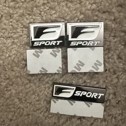 Chrome F Sport Badges (3)