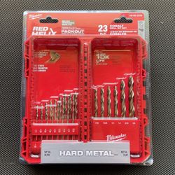 Milwaukee Cobalt Red Helix Twist Drill Bit Set for Drill Drivers (23-Piece)