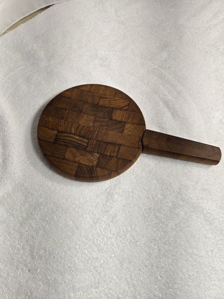 Vintage Dansk Designs Wood Cheese Board with Spreader - Mid Century Modern