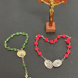 Religious Items Palm Rosary Cross etc $5 for All