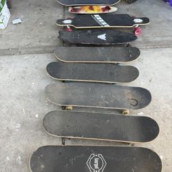 Used skateboards 70’s -2000’s