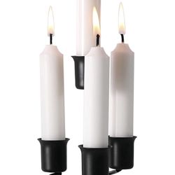 Black Candle Holder For Pillar Candles