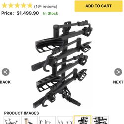 Thule T2 Pro XTR Bike Rack for 4 Bikes - 2" Hitches