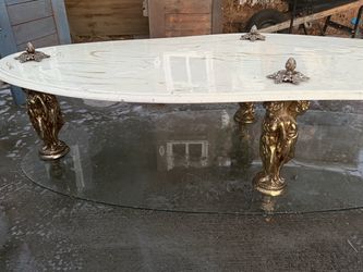 vintage 1960s/1970s Hollywood Regency coffee table