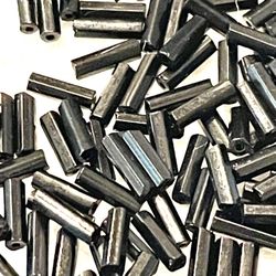 Bagful Of Black Tube Beads