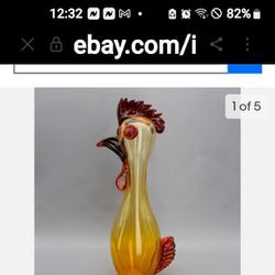 MURANO Glass Rooster