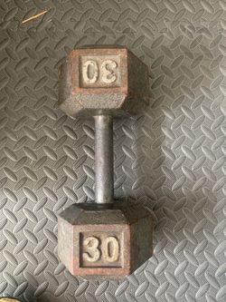 30lb single dumbbell