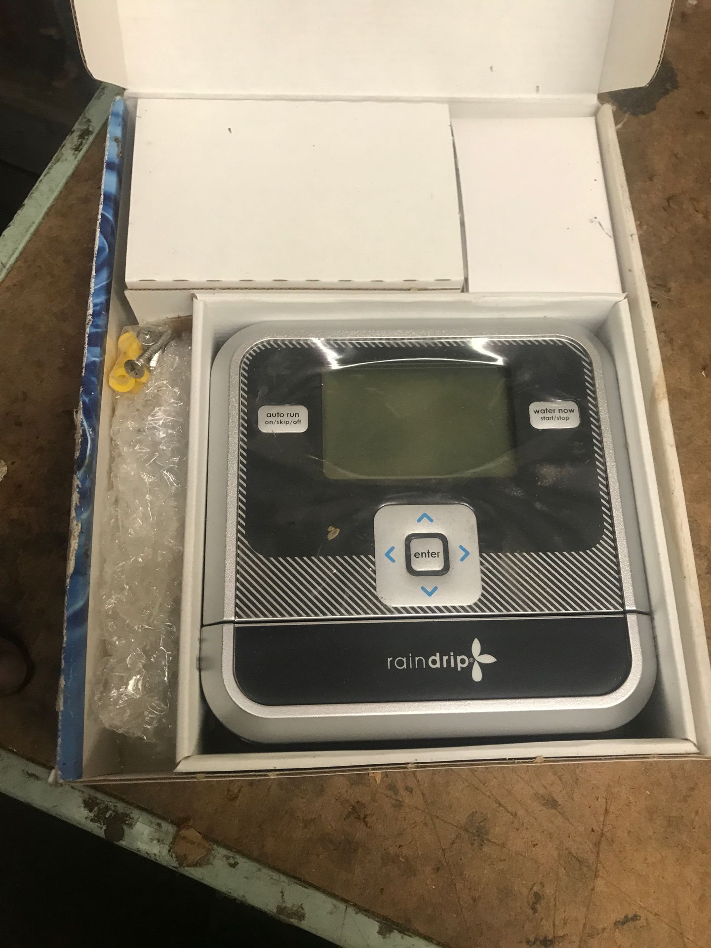 Rain drip sprinkler timer