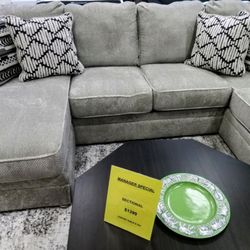 Serene Plush Sectional Sofa Couch
