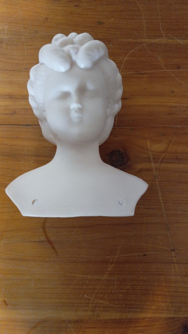 5-Inch Bisque Porcelain Doll Head Torso – Artist/Craft Supply