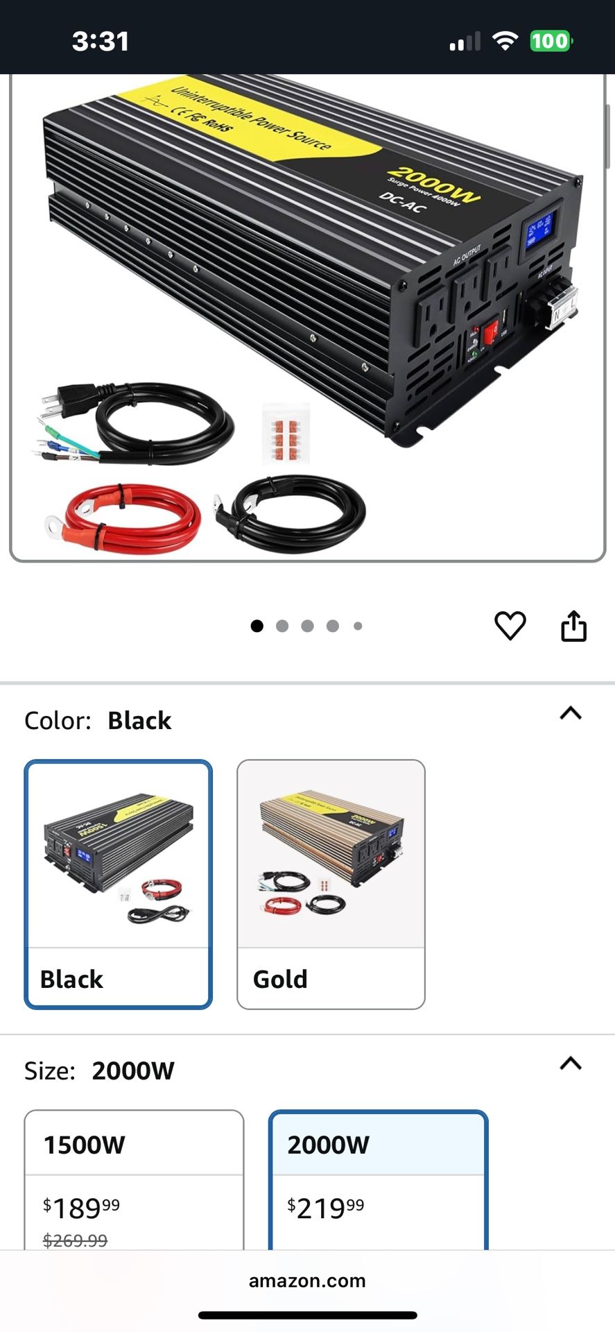 2000W Sump Pump Battery Backup