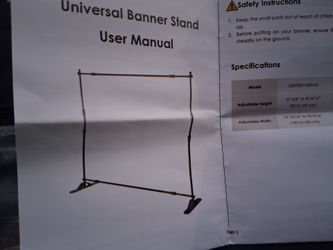 Banner stand