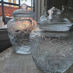 Princess House Fantasia Canisters Small $20 Medium $25 