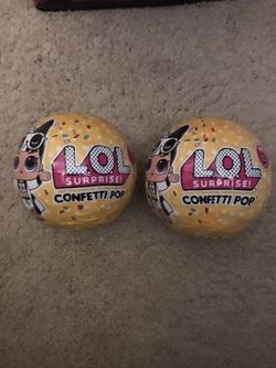 lol surprise mystery dolls set of 2 rare confetti balls