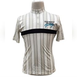 Vintage Bellwether Fleece Lined Short Sleeved Cycling Shirt Olympics Sports