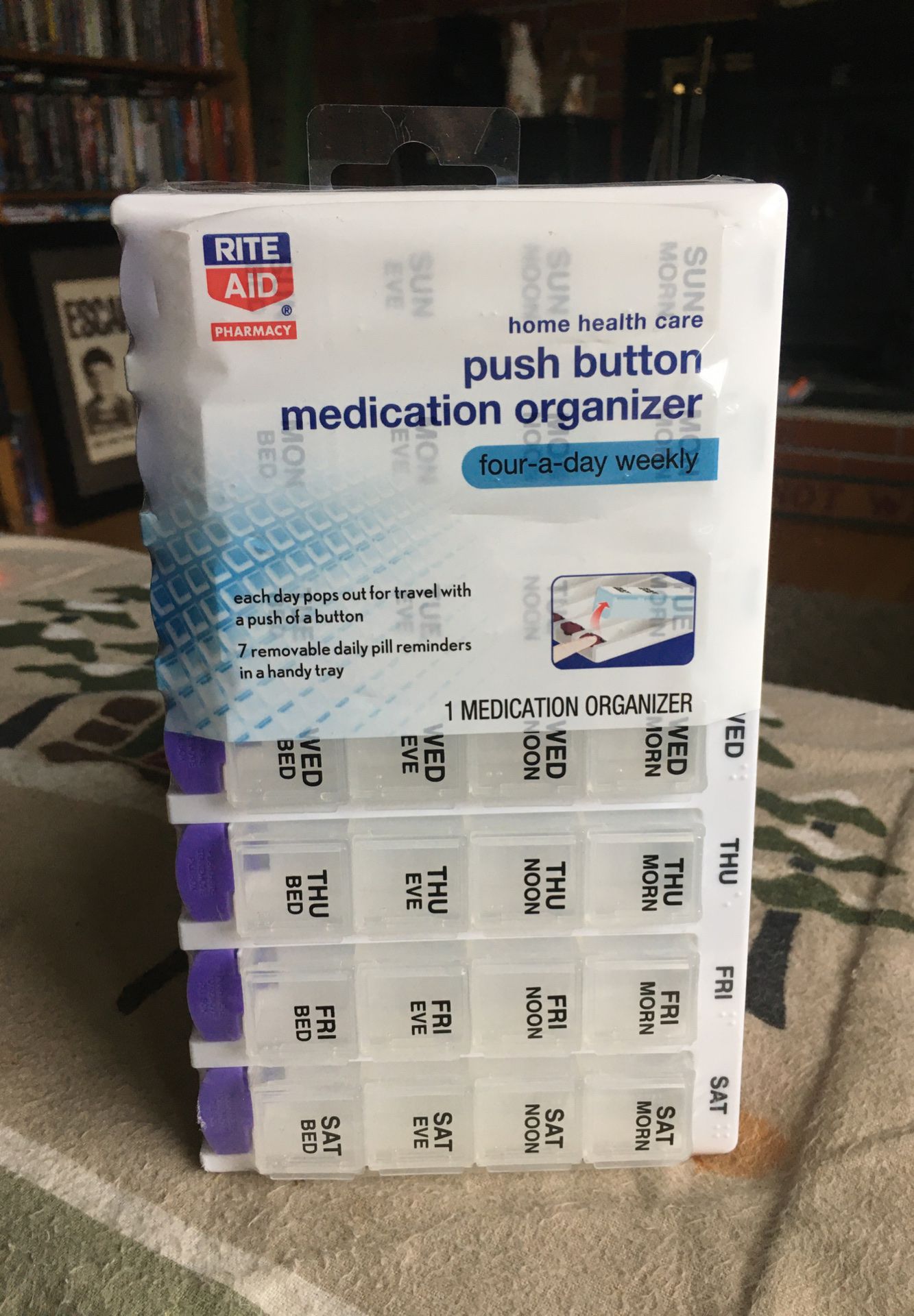 Brand New Push Button Medication Organizer.