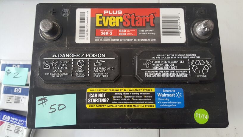 Everstart car battery 36R-3