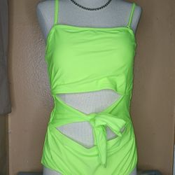 Lime Green Bathing Suit