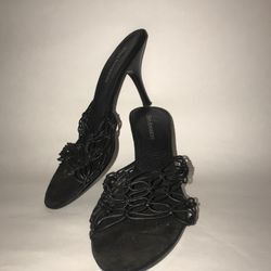Enzo Angiolini's Black Heeled Sandals Size 8