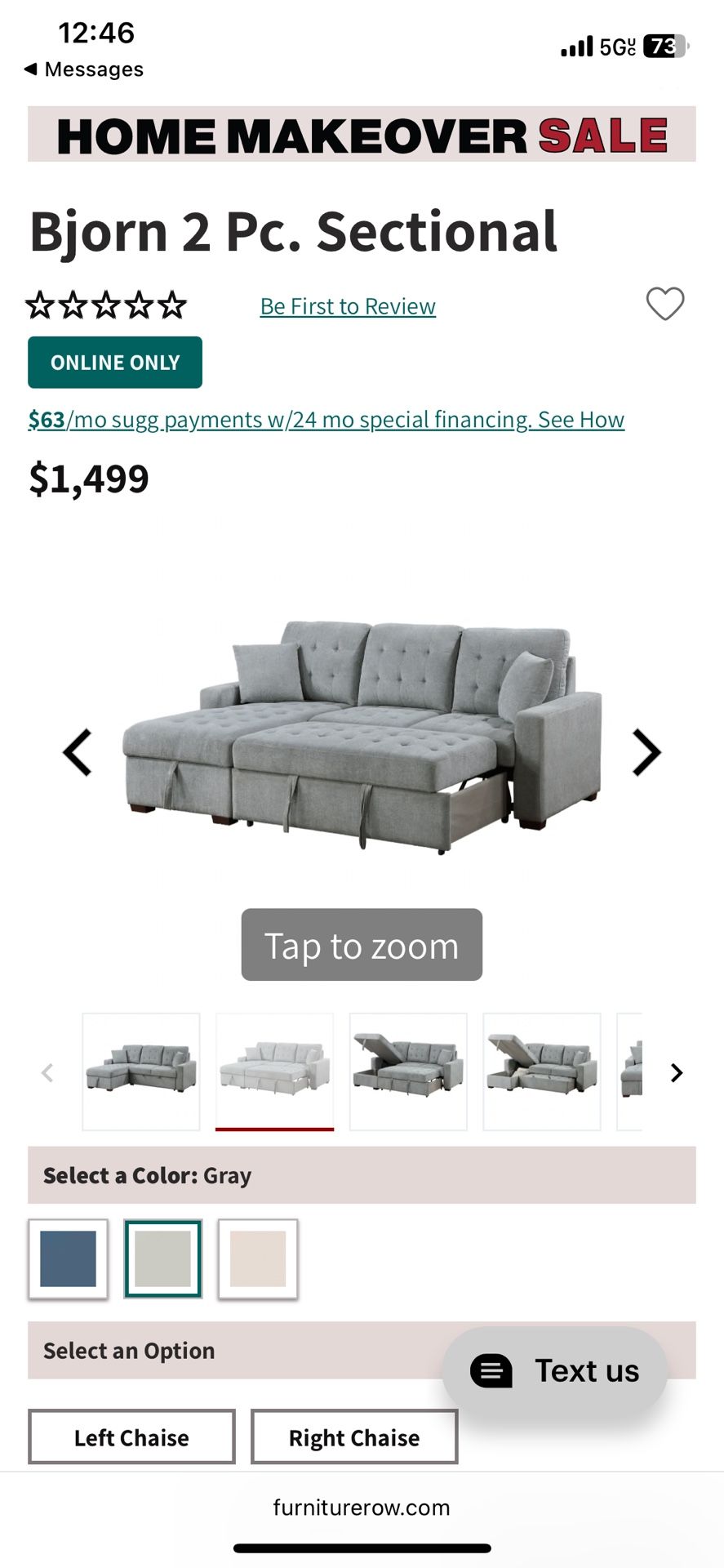 2 Pc Sectional