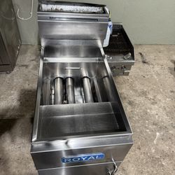 50 lb Royal Range RFT-50 Floor Gas Fryer